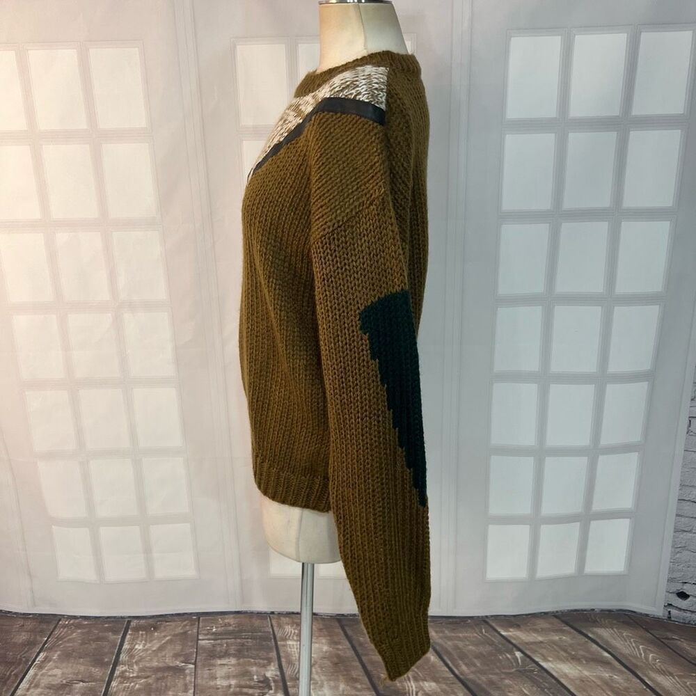 Vintage Abadini Multicolor Twist Knit Crew Neck Sweater Size Medium - Picture 6 of 9